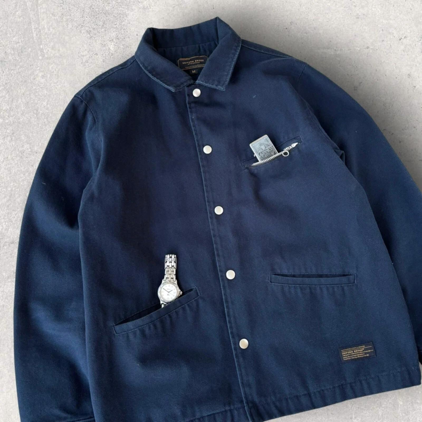 Uniform Bridge Detroit Canvas Jacket Navy M