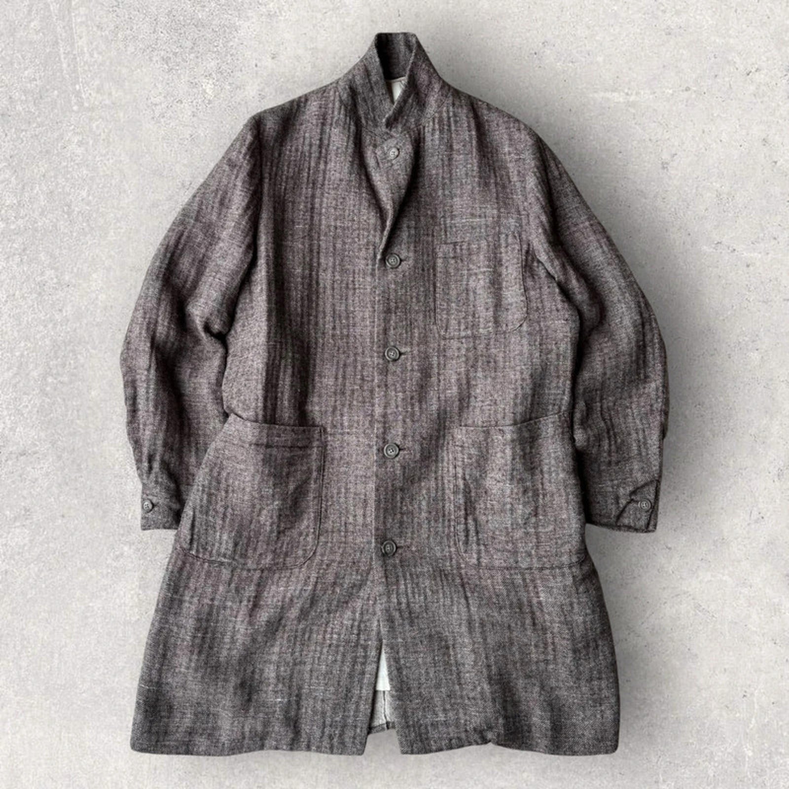 Snow Peak Japan Vintage Linen Overcoat – Beige – L