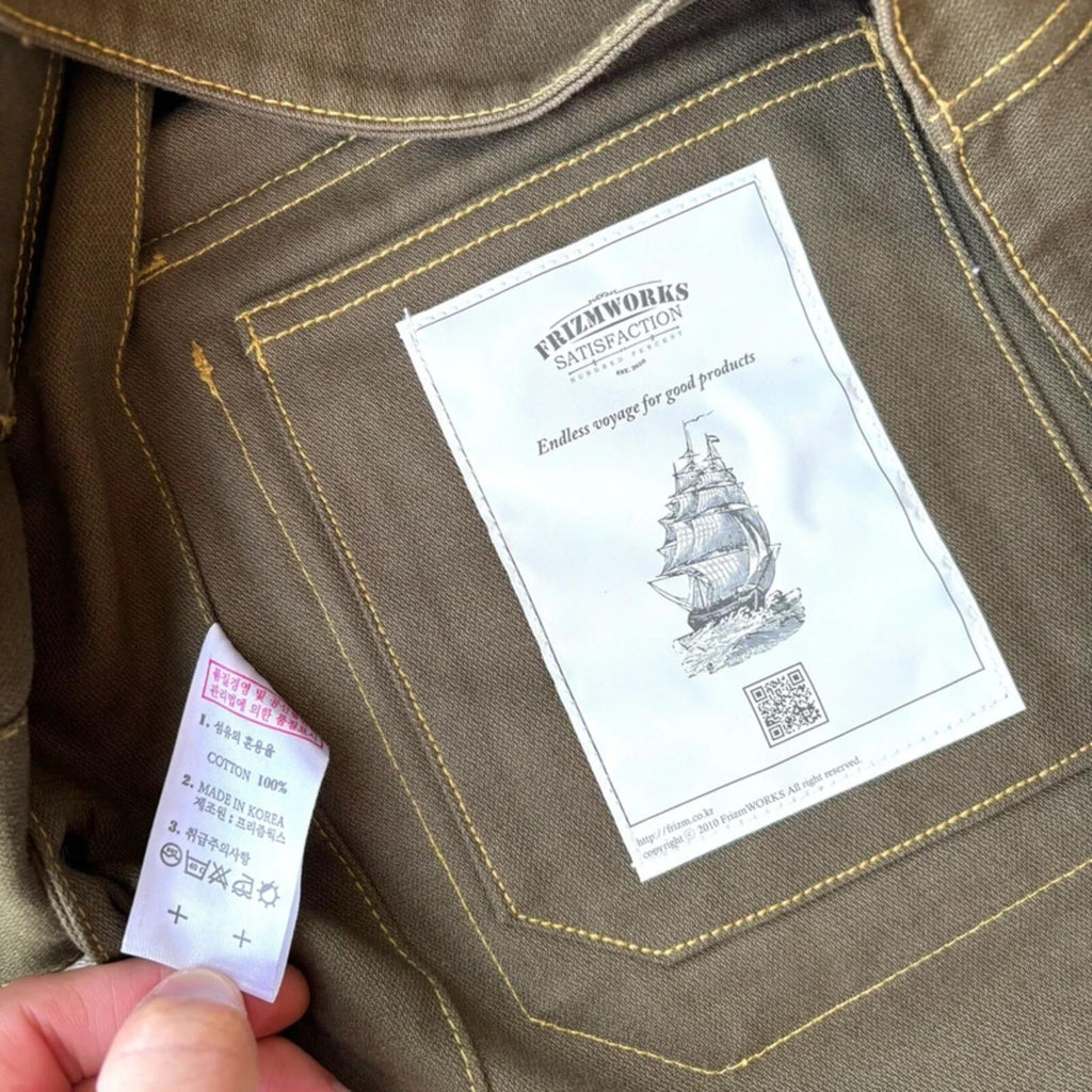 Frizmworks Cropped Utility Vest Khaki S