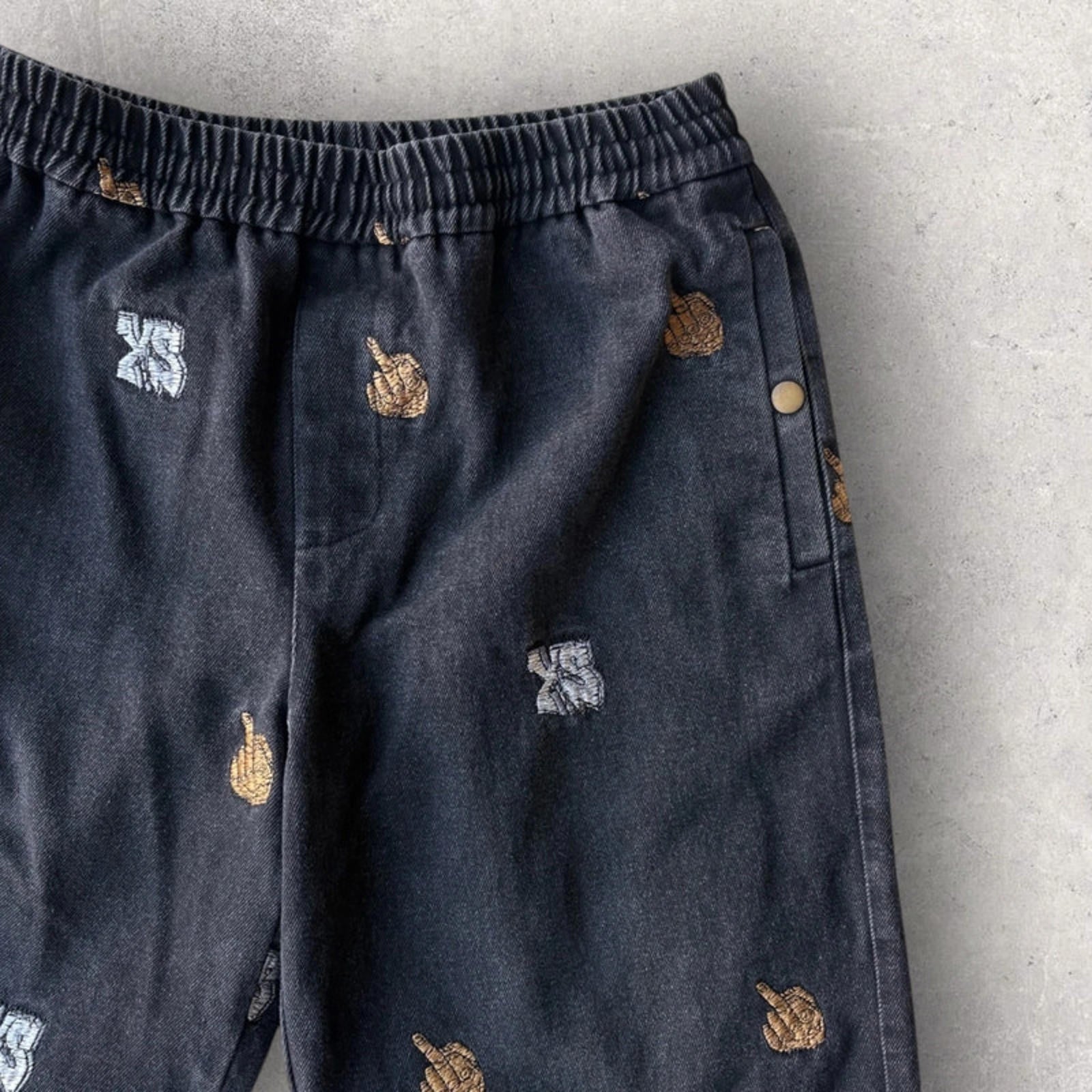 Yardsale Middle Finger Japan Exclusive Jeans Black Size M