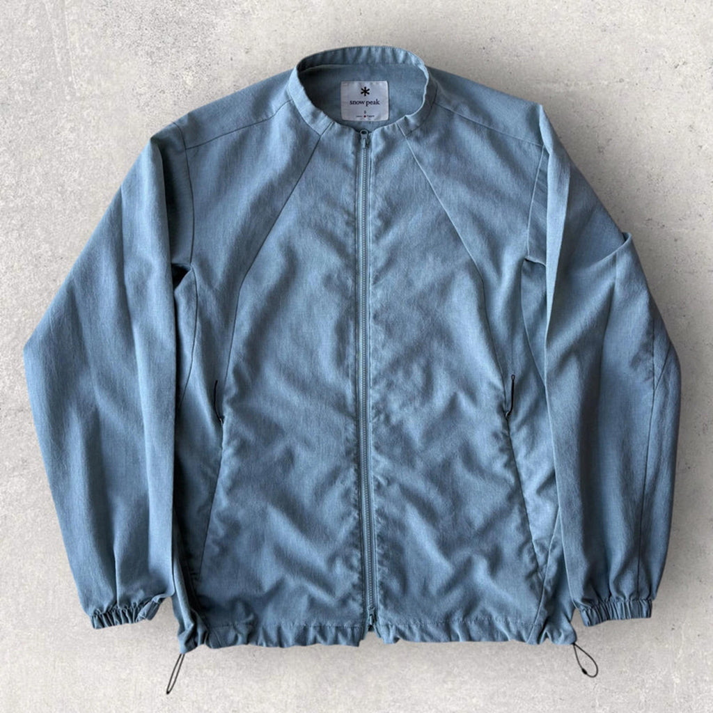 Snow Peak Light Poplin Jacket Blue /Teal Size S Japan Import