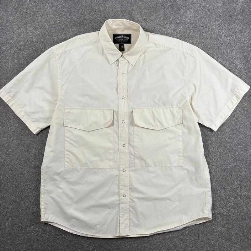 Frizmworks Double Pocket Half Shirt Cream M