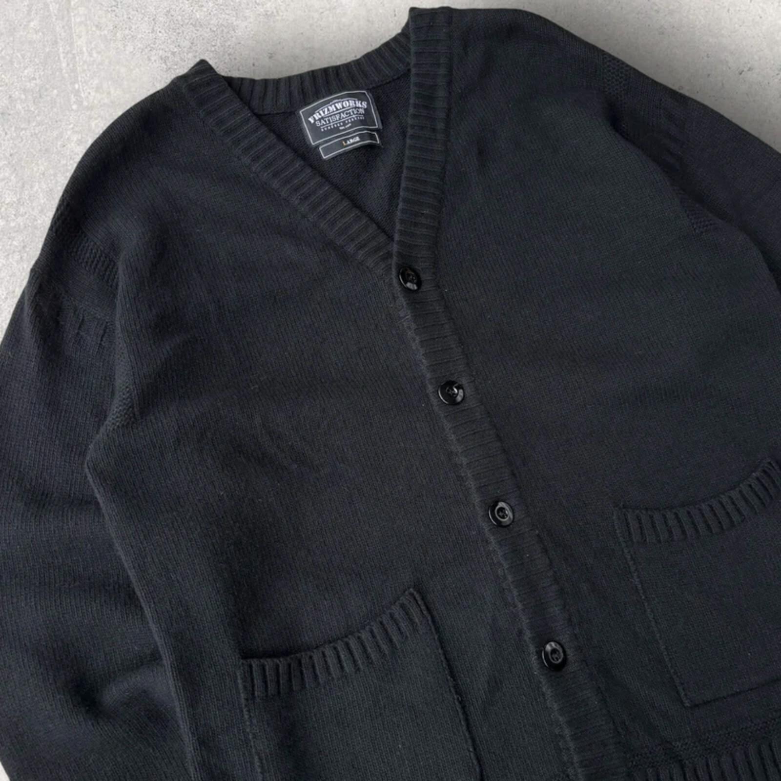 Frizmworks Guernsey Wool Cardigan Black L
