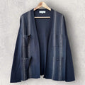Beams Japan Open Cardigan Navy Blue M