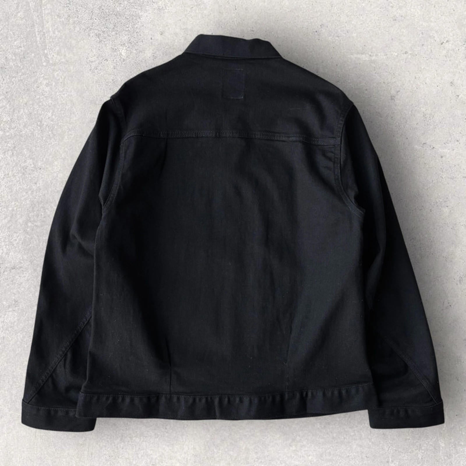 Edwin Function Raw Denim Work Overshirt Black Size S – Japan import