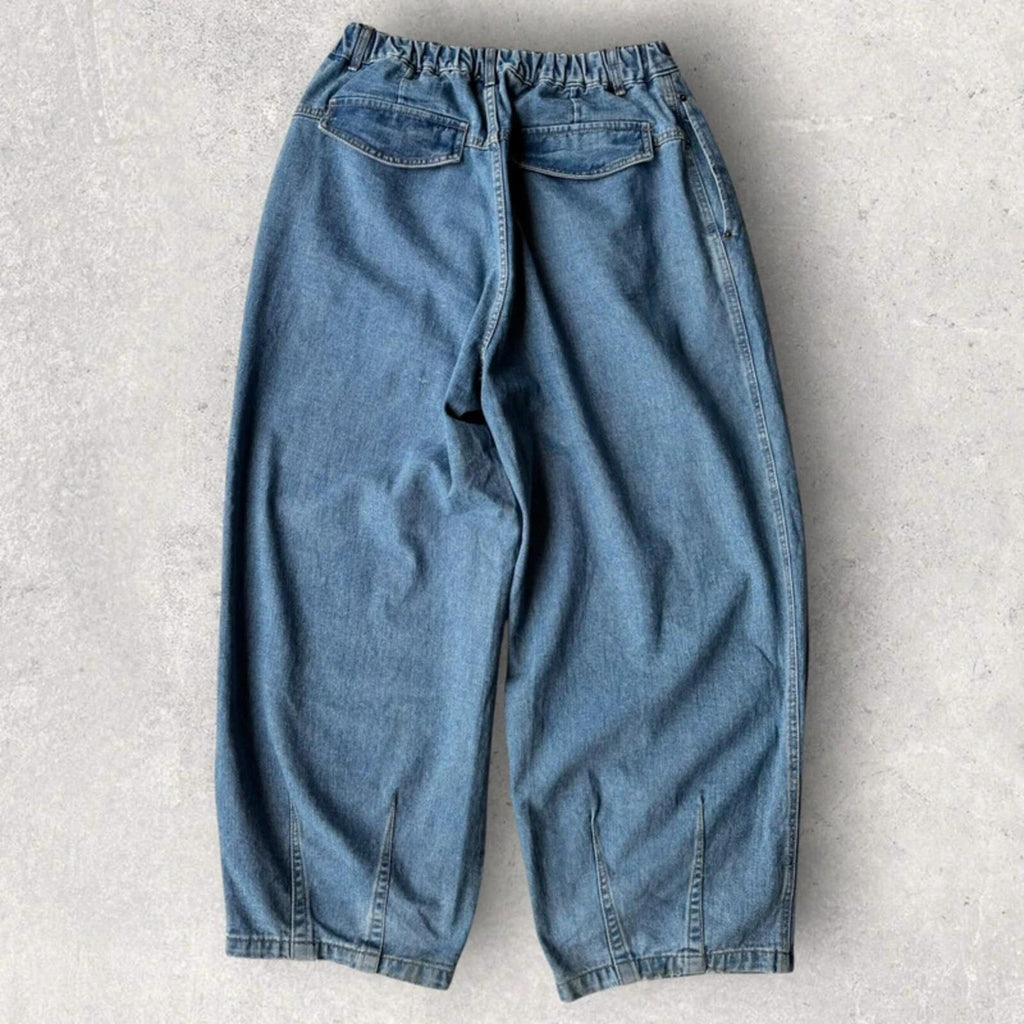 Anglan Ultra Baggy Wide Jean Light Blue L