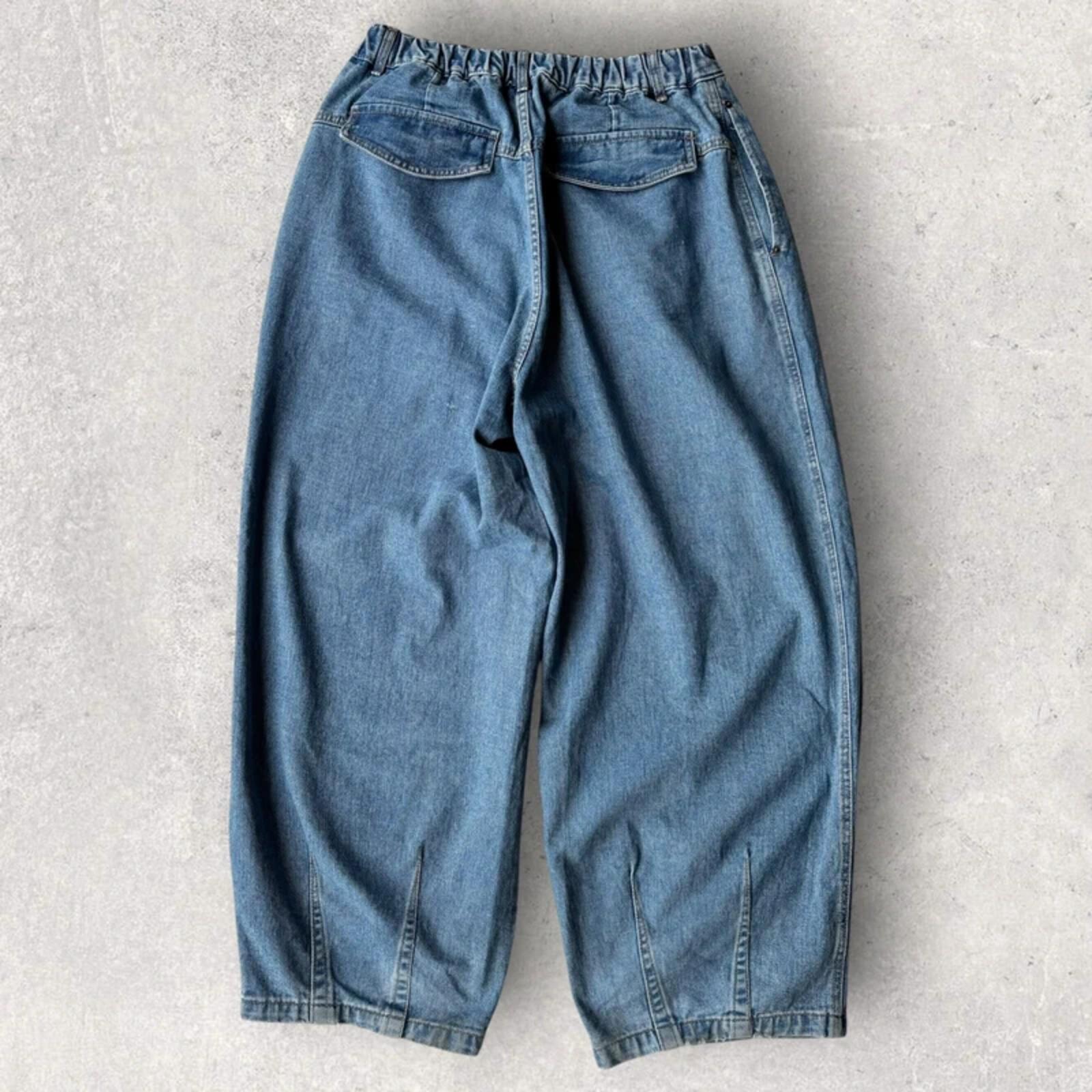 Anglan Ultra Baggy Wide Jean Light Blue L