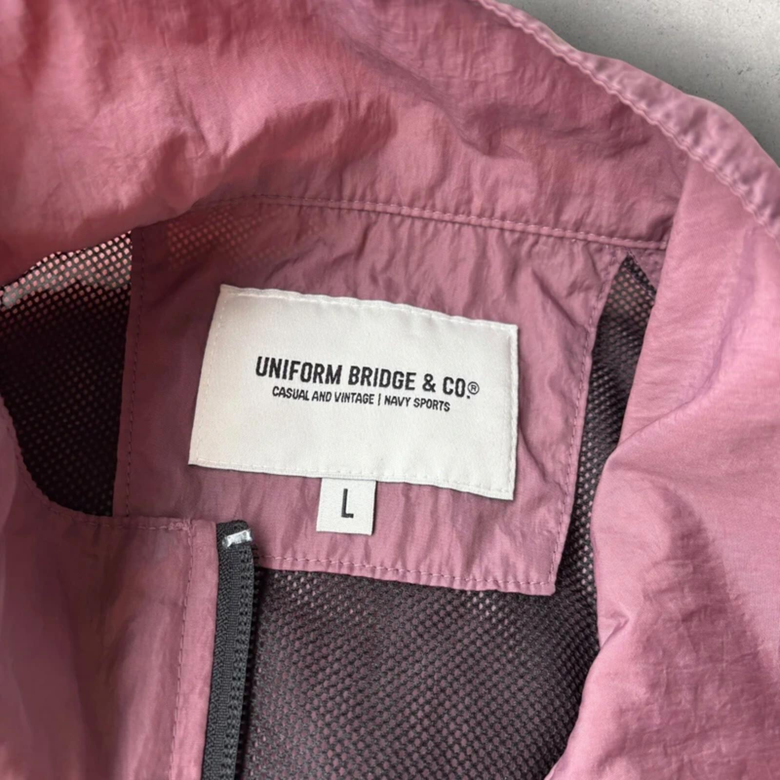 Uniform Bridge Nylon Track Jacket Rose L