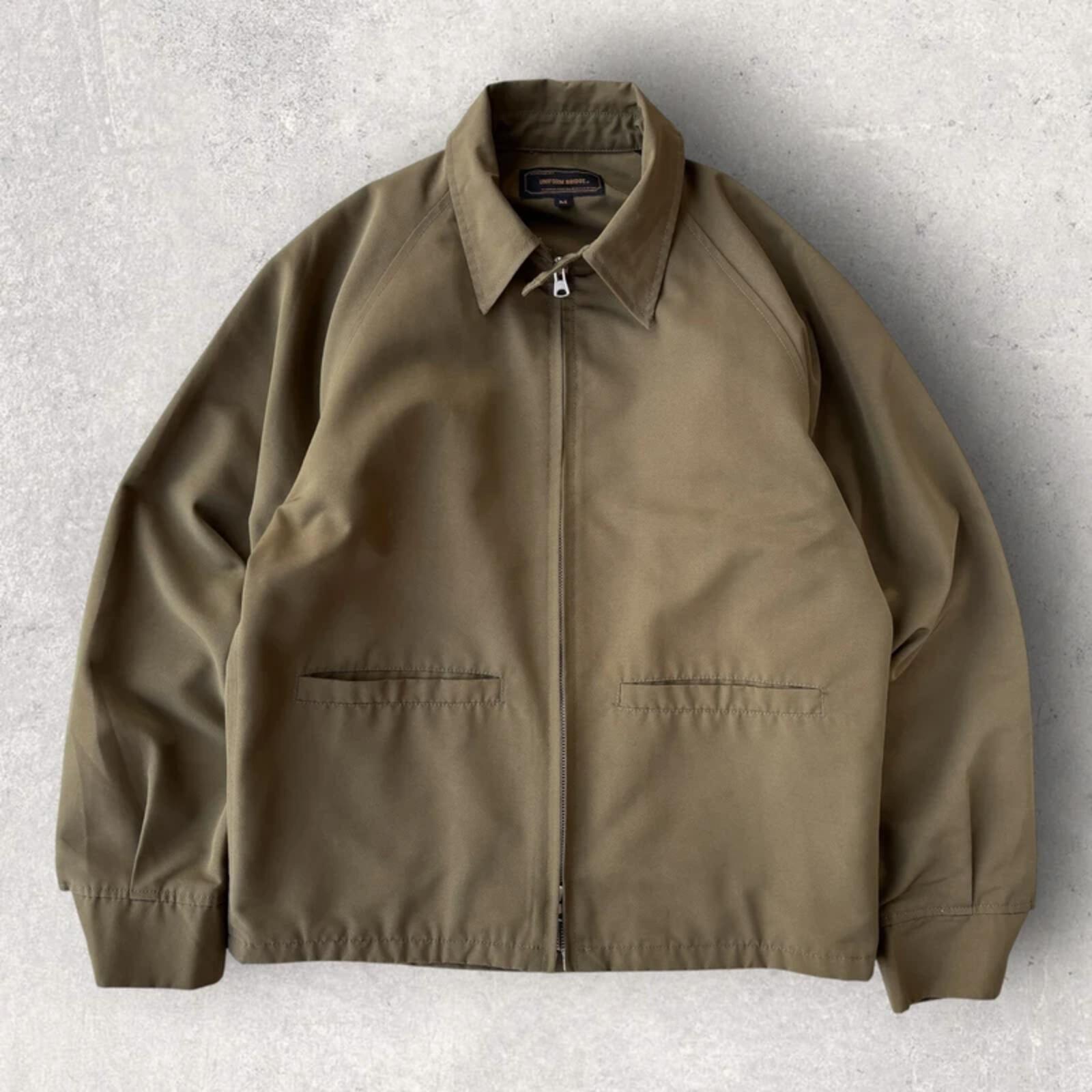 Uniform Bridge Cropped Harrington Jacket Khaki S