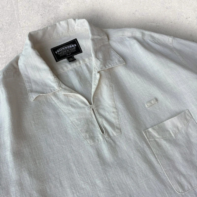 Frizmworks Linen Pullover Shirt Oatmeal XL