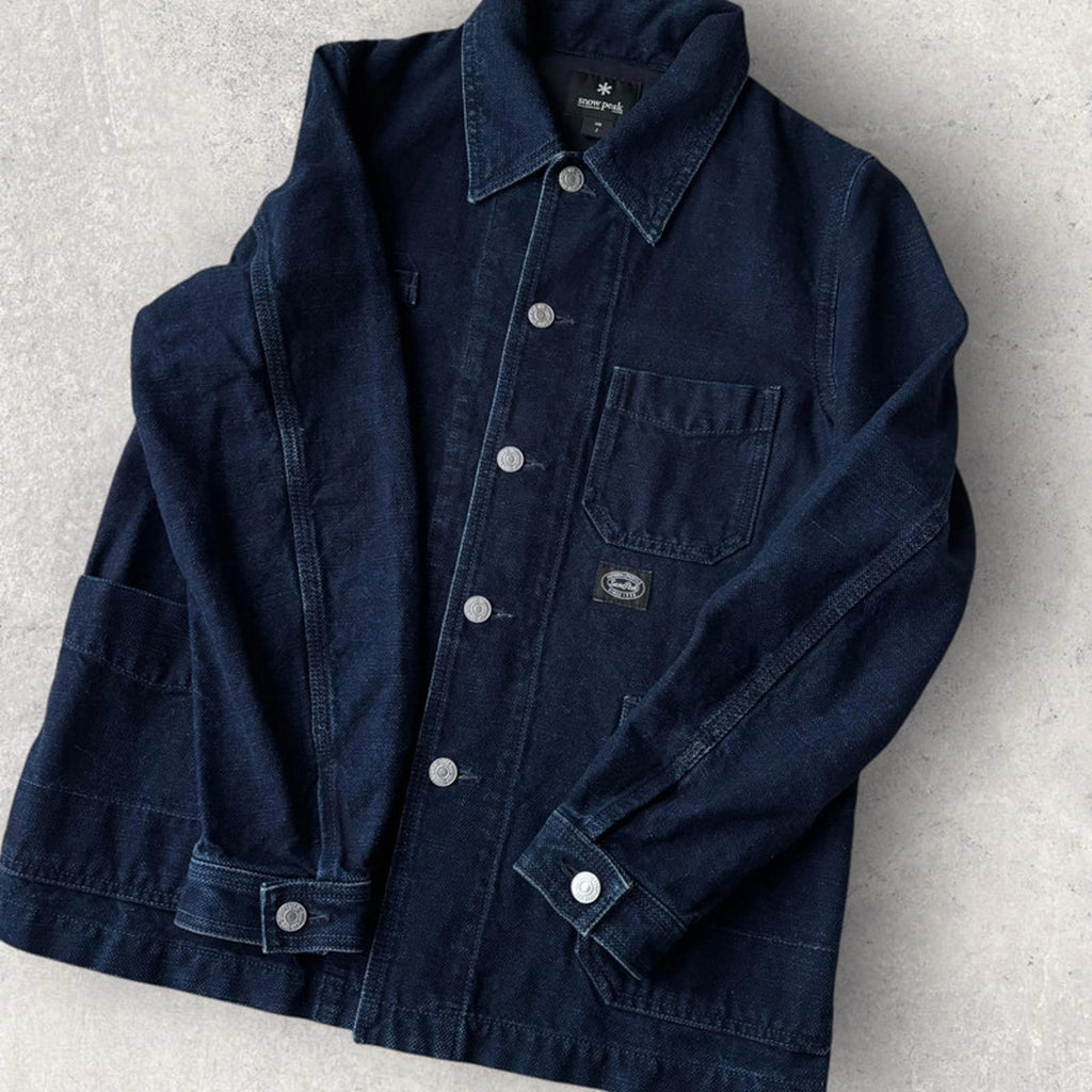 Snow Peak Indigo Denim Okayama Work Jacket S Japan import