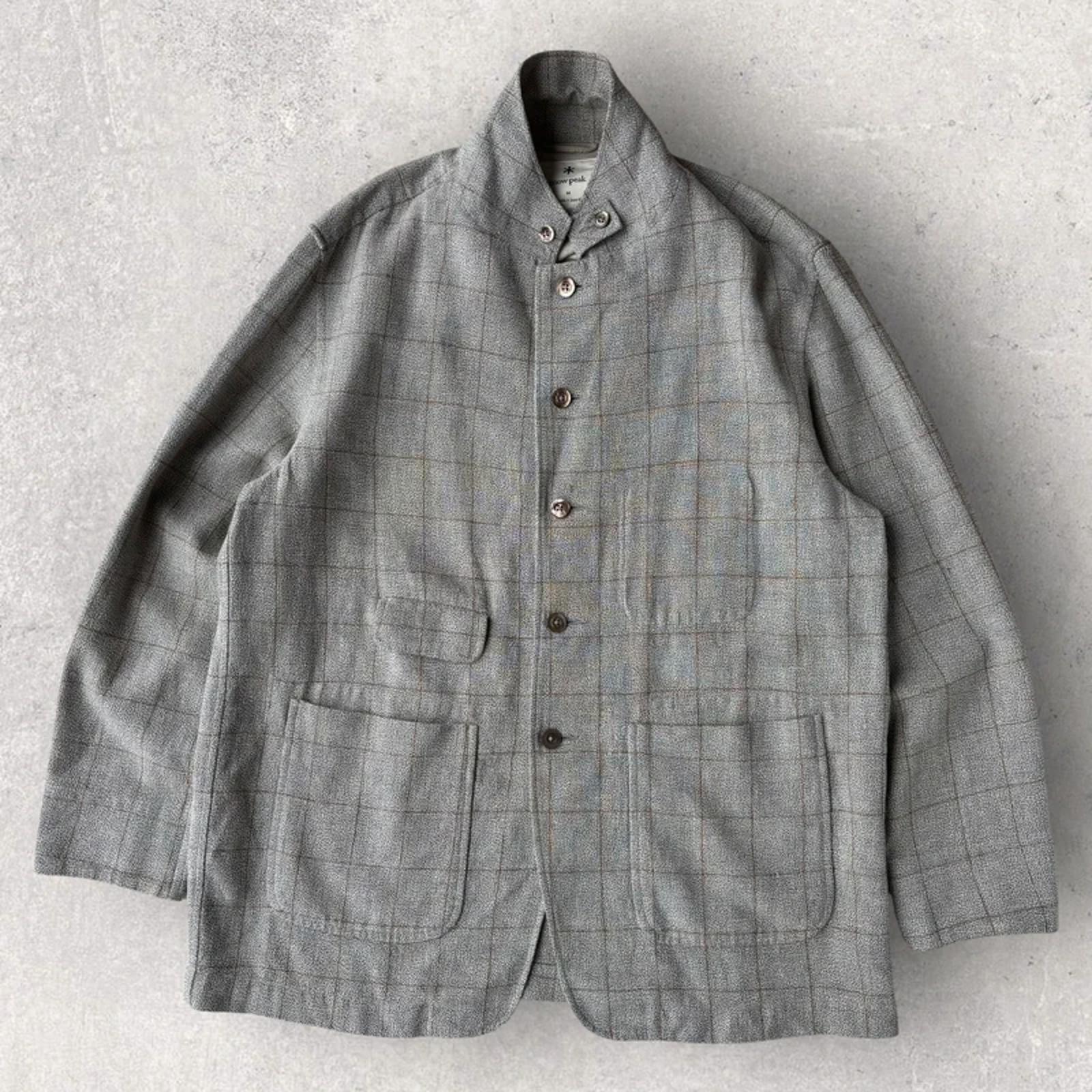 Snow Peak Linen Check Utility Jacket Beige M Japan Import Minimal