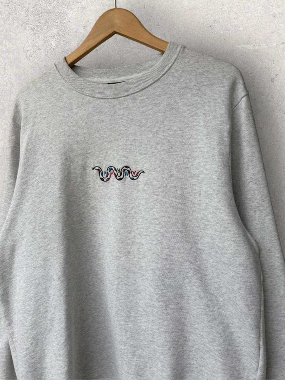Parra Eve’s Garden Graphic Crew Sweater Grey Size M