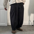 Uniform Bridge Nylon Pleated Wide Pant Black W29