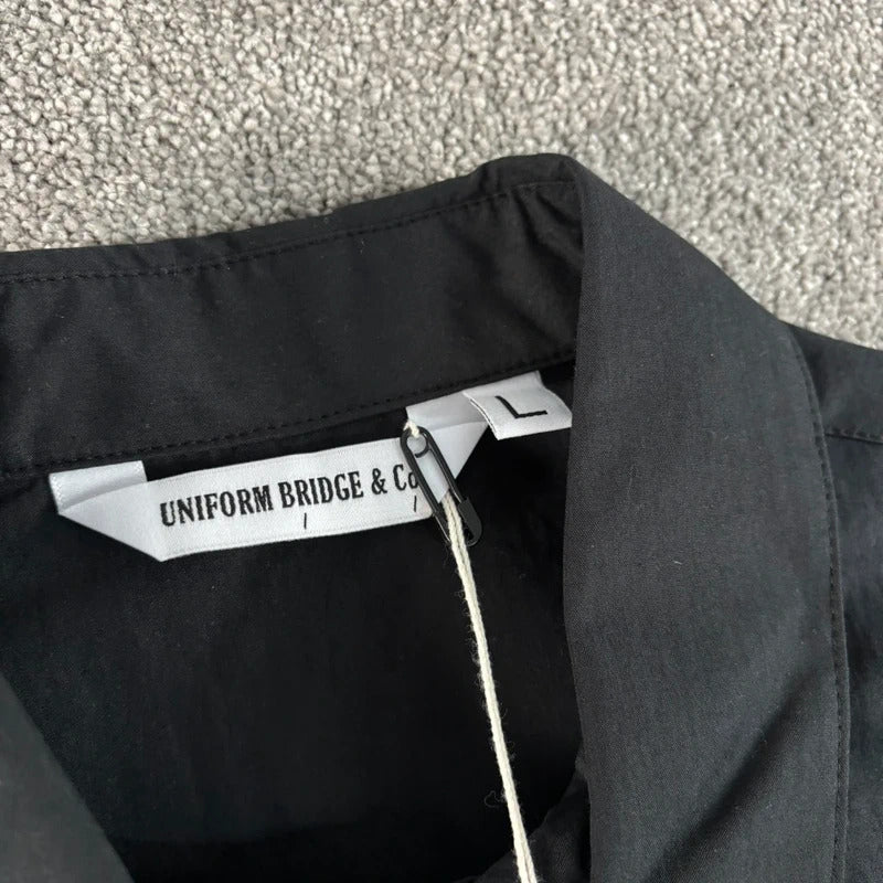 Uniform Bridge Two Pocket Overshirt Black L