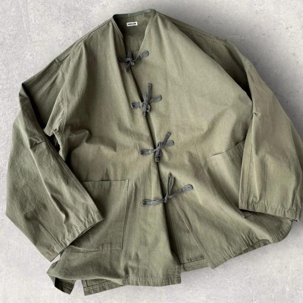 Anglan Traditional Field Kimono Olive L