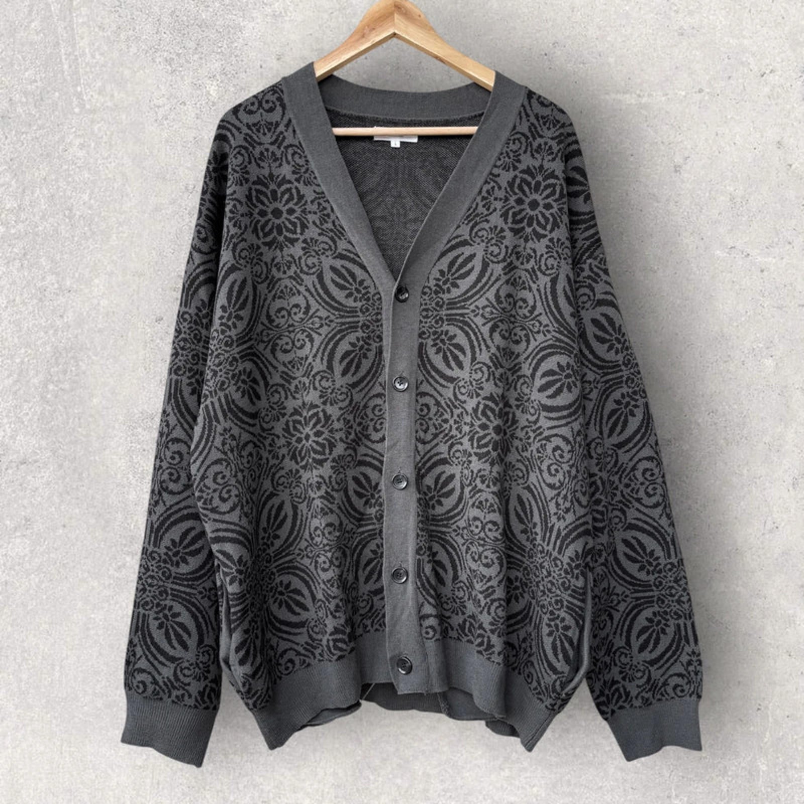 Beams Paisley Cardigan Grey L Japan import