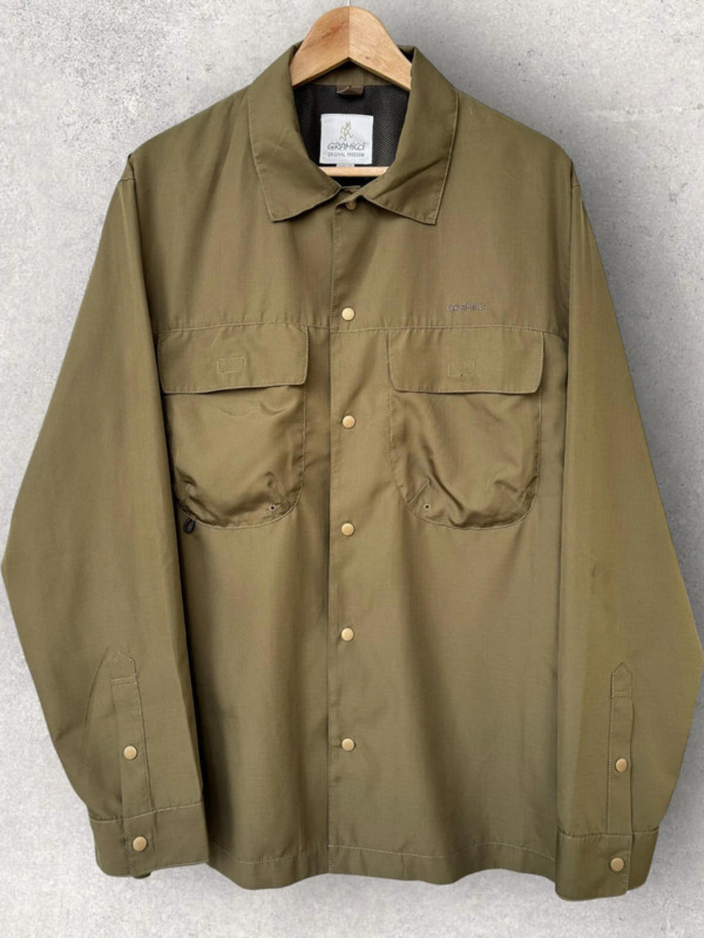 Gramicci Nylon Overshirt Khaki Size L