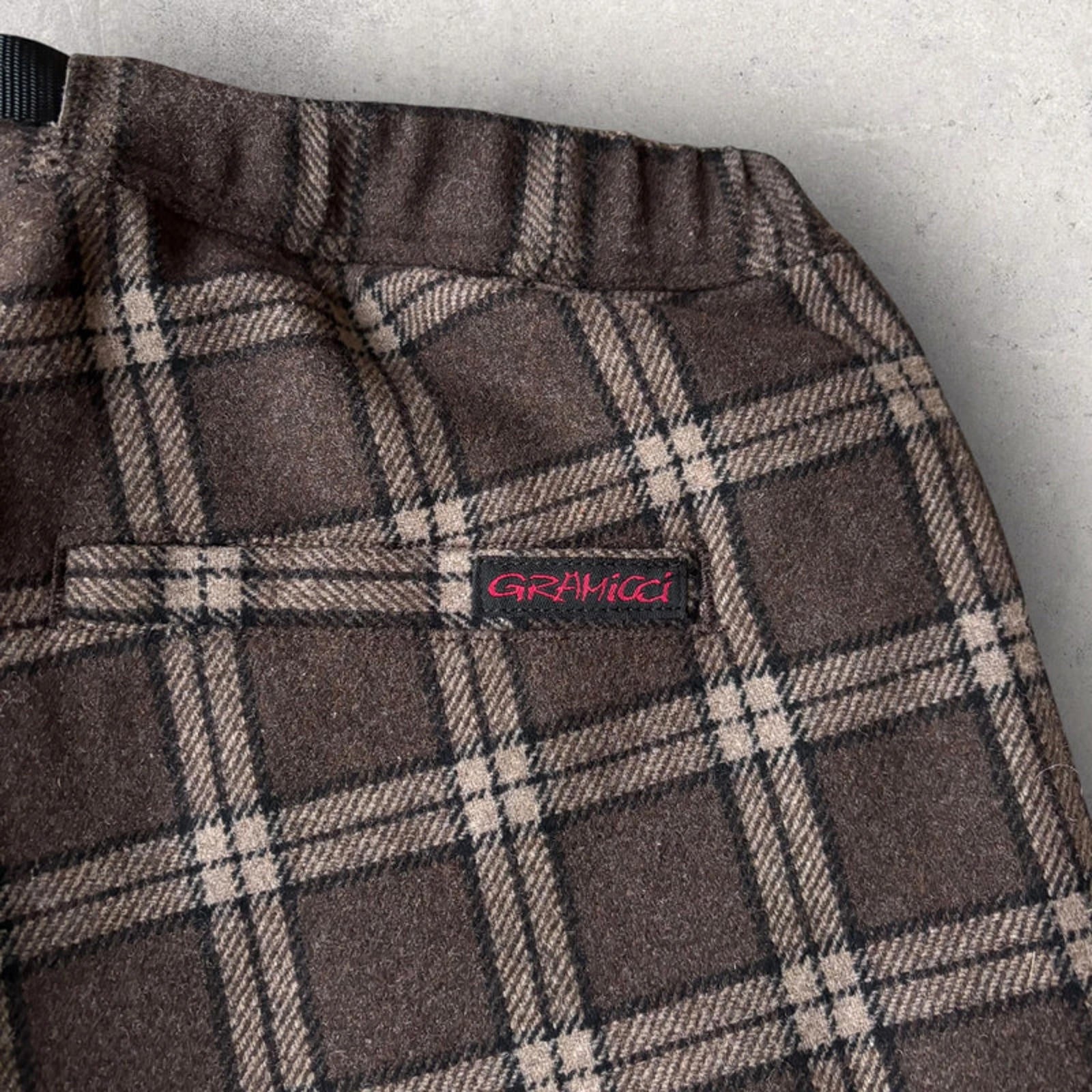 Gramicci Check Brown Trousers Japan import S