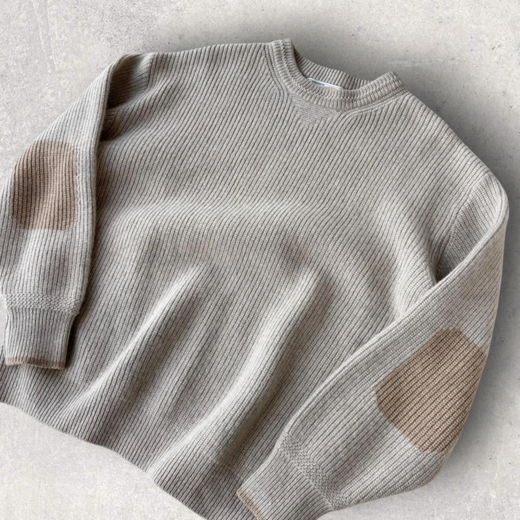 Frizmworks Round Pullover Knit Oatmeal M