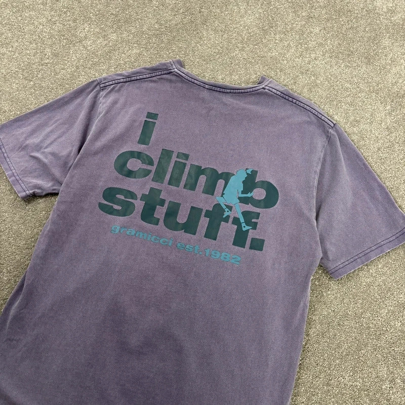 Gramicci Graphic T Shirt Purple M