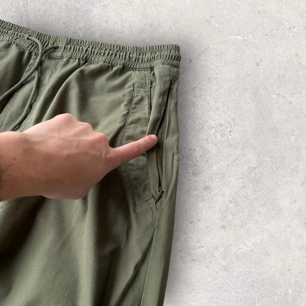 Maharishi Embroidered Indian Reflective Track Pant – Olive – XL