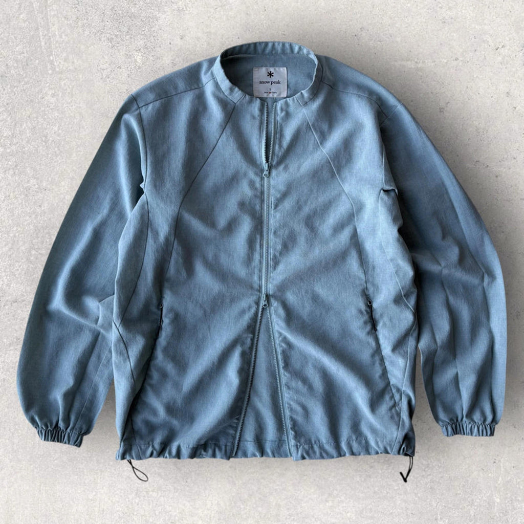 Snow Peak Light Poplin Jacket Blue /Teal Size S Japan Import