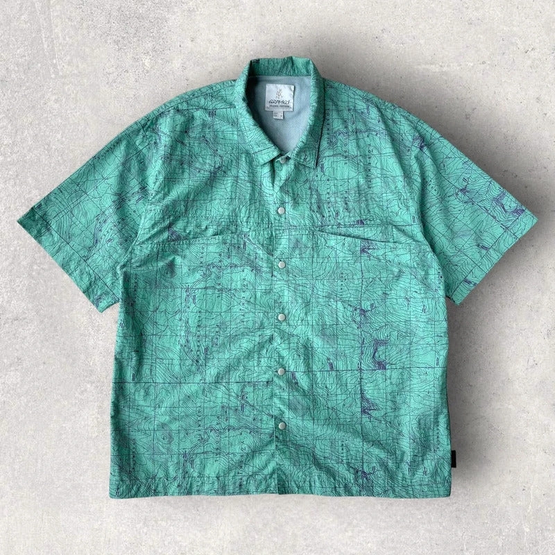 Gramicci Yosemite Nylon Camp Shirt Green L