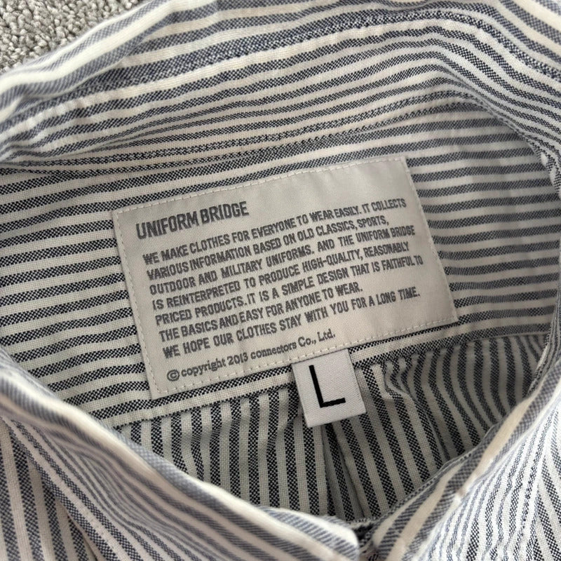 Uniform Bridge Stripe Shirt Blue L