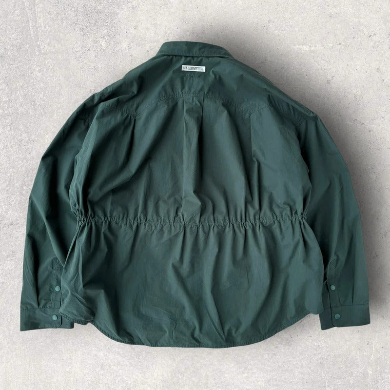 Anglan Oversized Shirt Jacket Green XL