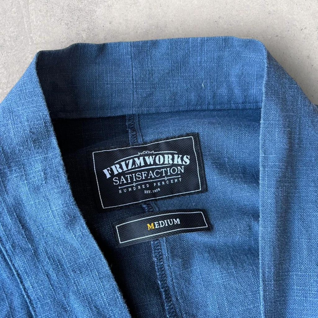 Frizmworks Linen Durumagi Jacket Blue M Korea Import