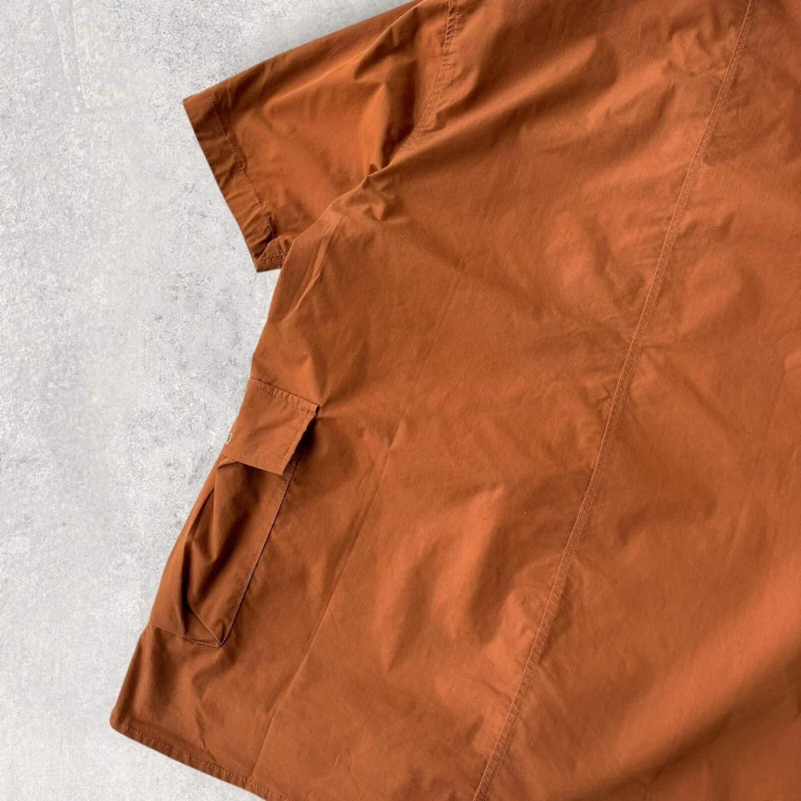 Uniform Bridge Utility Bermuda Shirt Rust XL