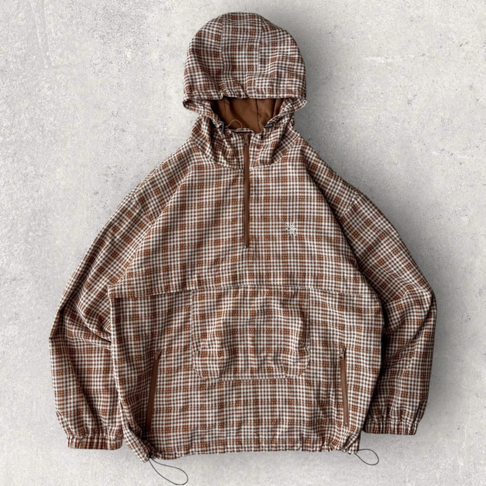 Ayker Natural Check Anorak Jacket Beige L