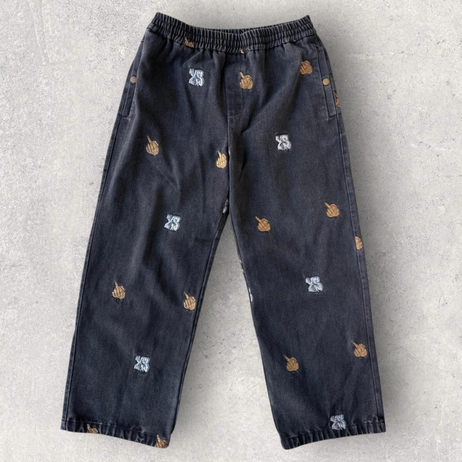 Yardsale Middle Finger Japan Exclusive Jeans Black Size M