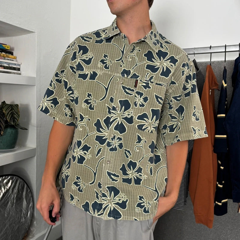 Vintage Gramicci Floral Shirt Sage L