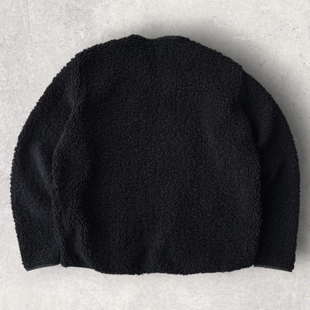 Service Works Cropped Fleece Cardigan Black M