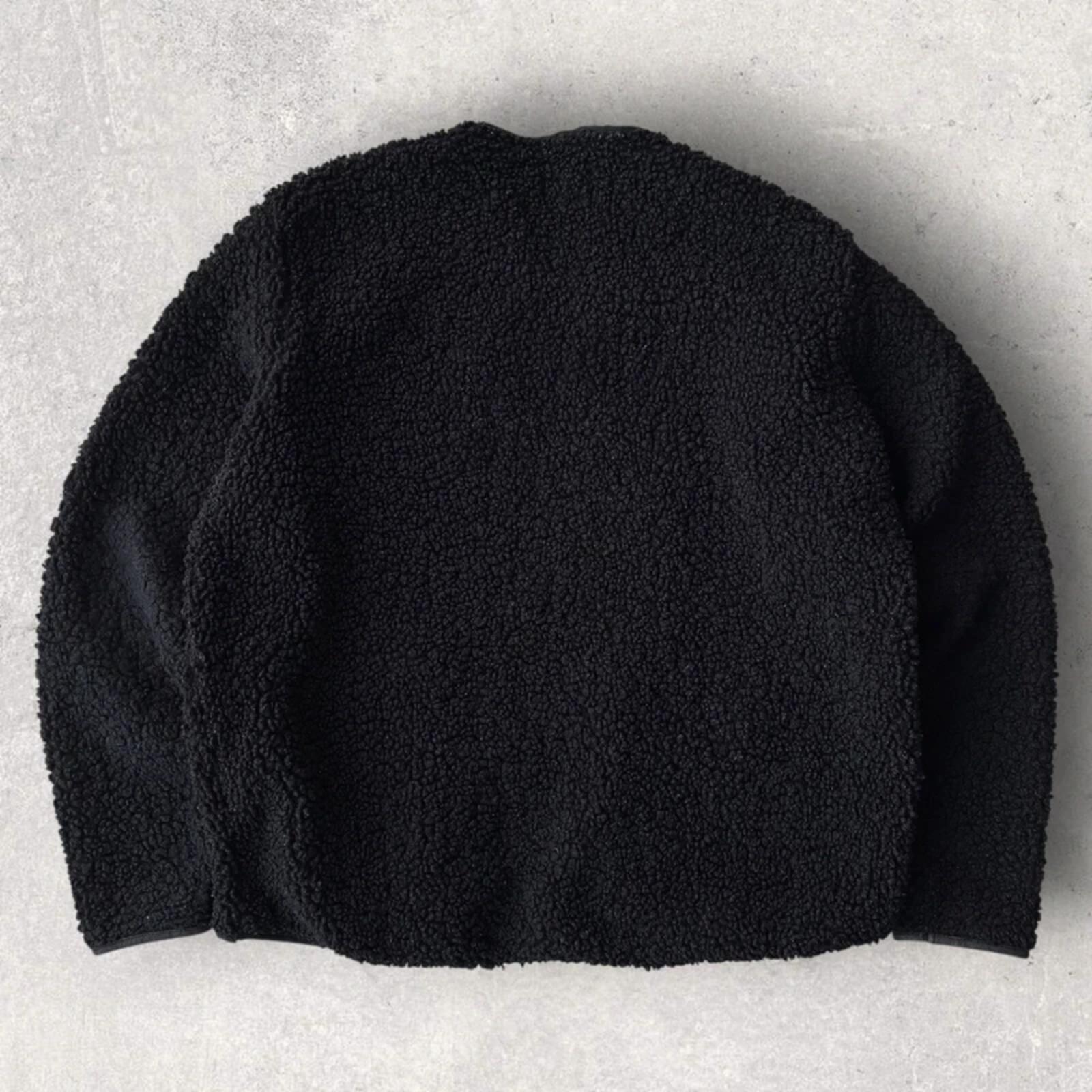 Service Works Cropped Fleece Cardigan Black M