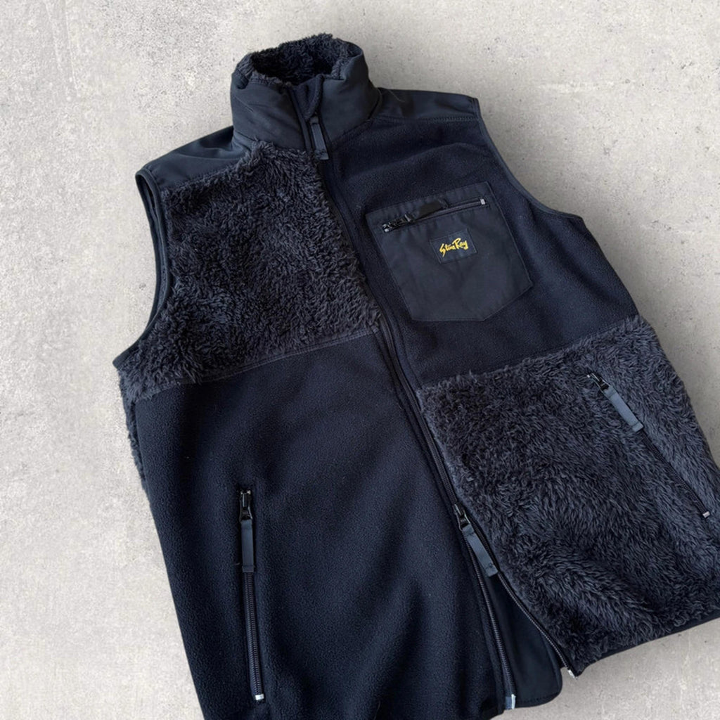 Stan Ray Cold Weather Patchwork Fleece Vest Black Size S