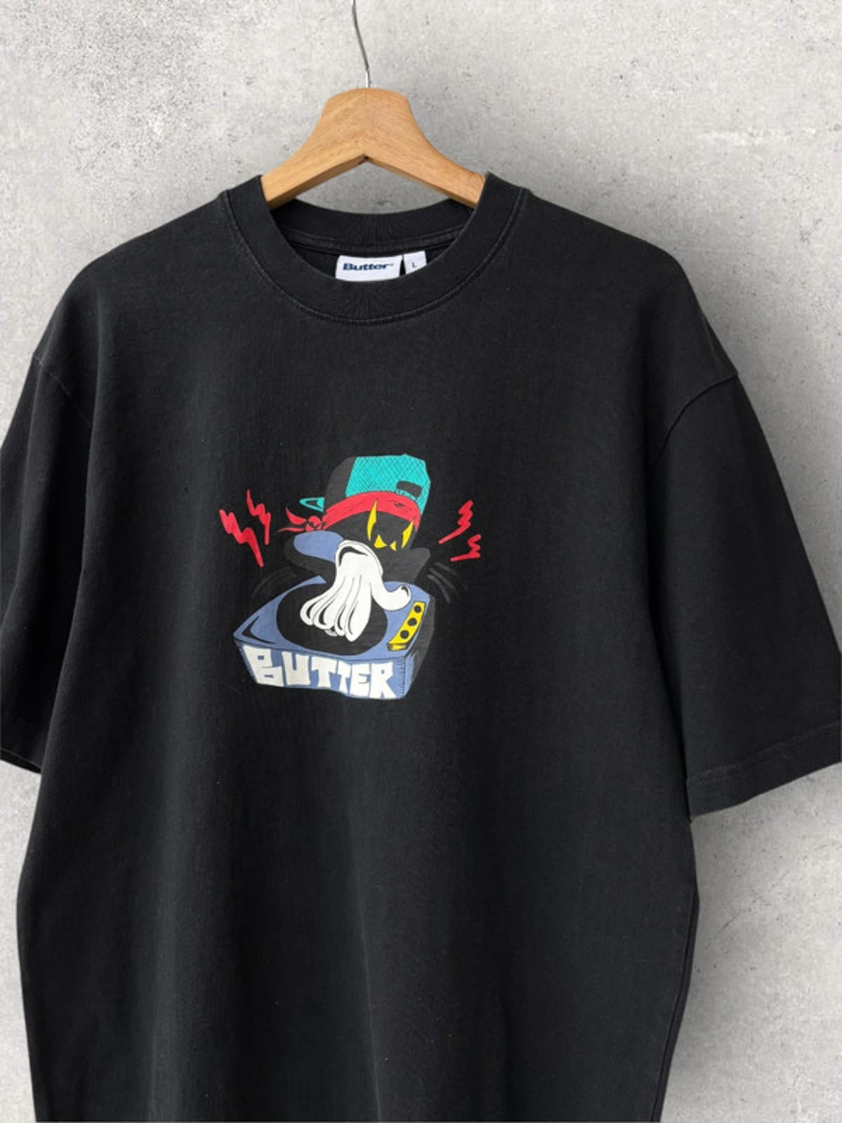 Butter Goods Spinner T-Shirt Black L