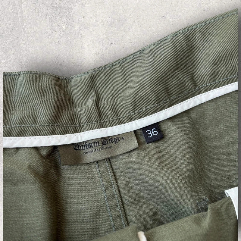 Uniform Bridge Baggy Bermuda Short Olive W36