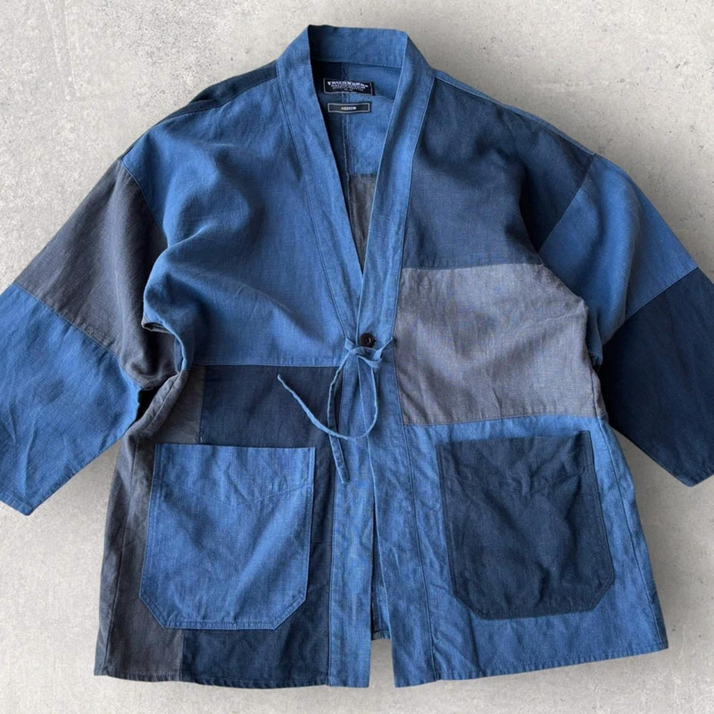 Frizmworks Linen Durumagi Jacket Blue M Korea Import