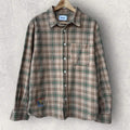 Butter Goods Rodent Flannel Shirt Beige Size S