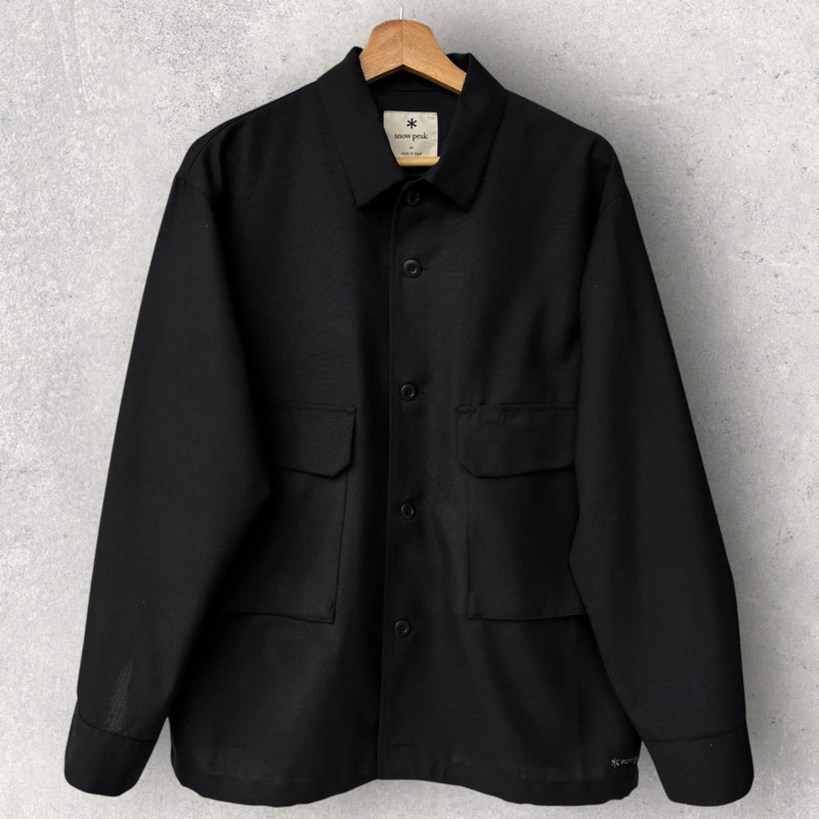 Snow Peak Hybrid Wool Shirt Black Size M