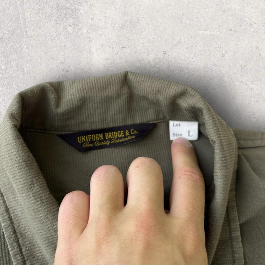 Uniform Bridge Cord Utility Shirt Khaki L