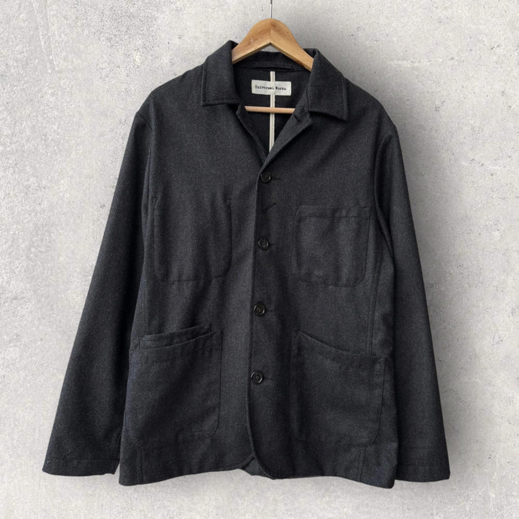 Universal Works Baker Utility Overshirt Grey Size M