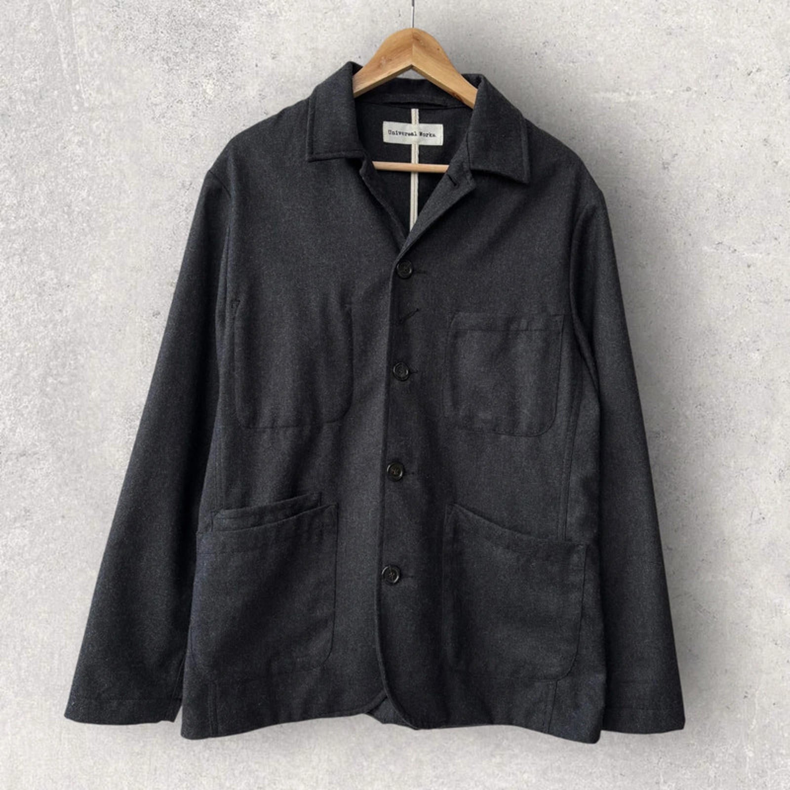 Universal Works Baker Utility Overshirt Grey Size M
