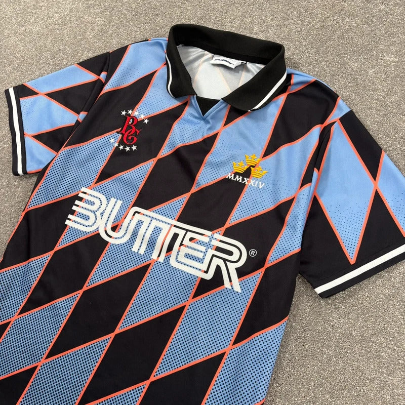 Butter Goods Football Shirt Blue S