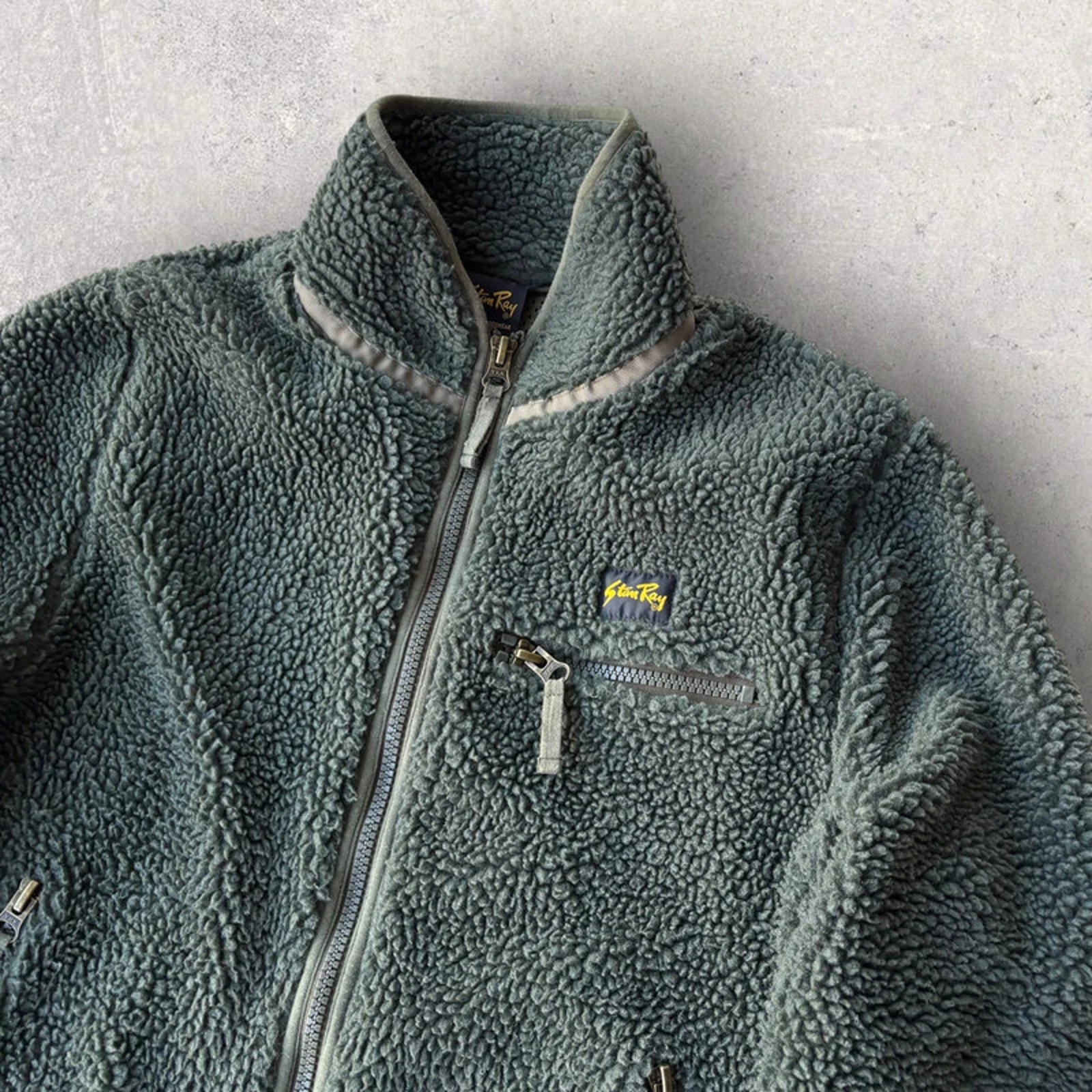 Stan Ray Fleece Liner Cardigan Olive S