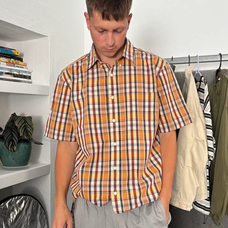 Pendleton Check Shirt Orange L