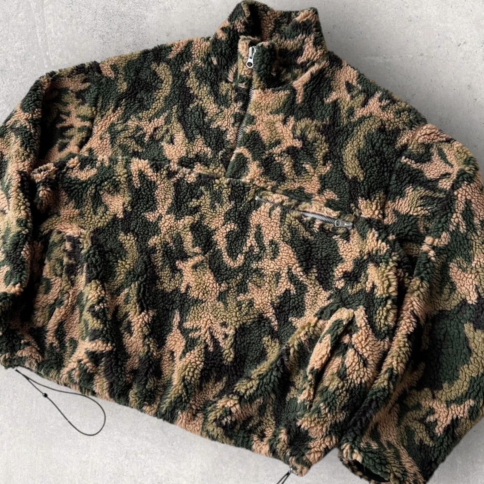 Ronning Seclusion 500gsm Camo Fleece Quarter Zip Forest M